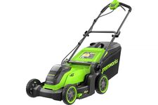 2521007UG газонокосилка аккум. GD40LM411, 41см, BL-motor 40V (АКБ 1х5Ач, з/у, картон) Greenworks