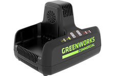 2939007 быстрое зарядное устройство G82C2, 82V на 2 аккум., ток заряда 8А Greenworks