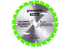 2943307 диск пильный по дереву 184х20х1,6/1,0мм 40Т, АТВ 15гр. Greenworks