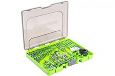 2944607 набор свёрел, бит, коронок 90 предметов в кейсе Greenworks