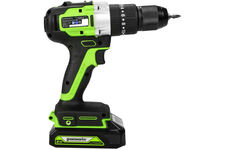 3704107UA дрель-шурупов. ударн. аккум. GD24DD60K2, 30/60Нм, BL-motor 24V (АКБ 1х2Ач, з/у, кейс) GW