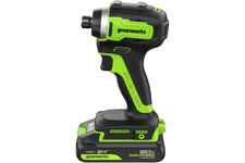 3804907CUC шуруповерт ударн. аккум. ID3170, 170Нм, HEX 1/4" BL-motor 24V (АКБ 2х2Ач, з/у, карт.) GW